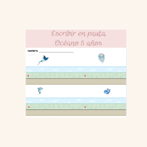 Escribir en pauta - Océano