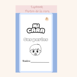 Lapbook sencillo partes de la cara