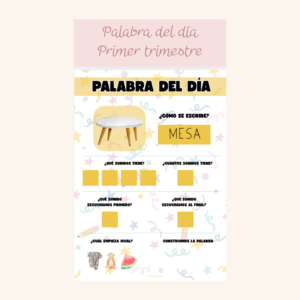 Palabra del día - Primer Trimestre