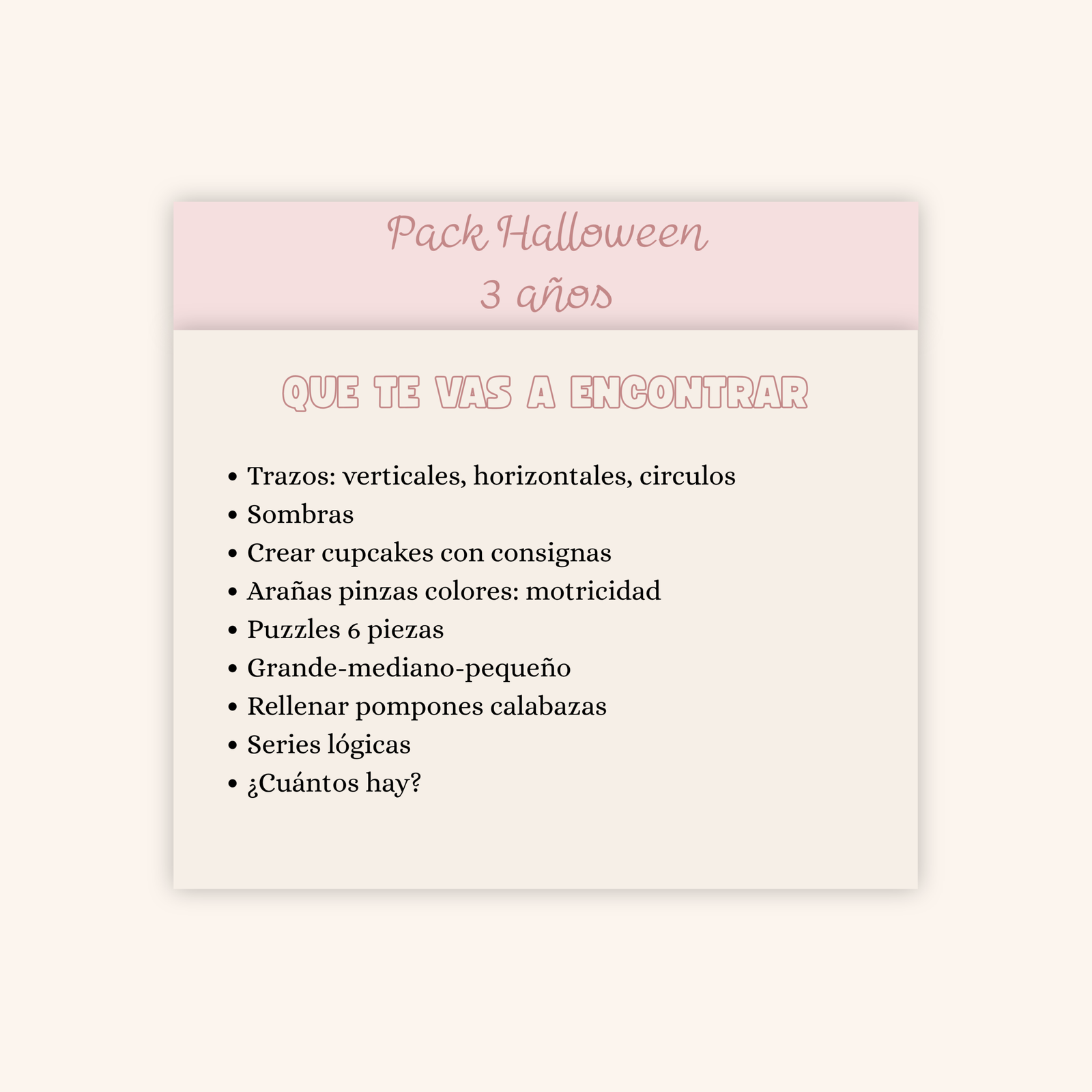 Pack Halloween 3 años - Imagen 2