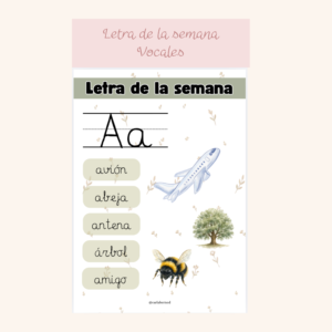 Letra de la semana - vocales