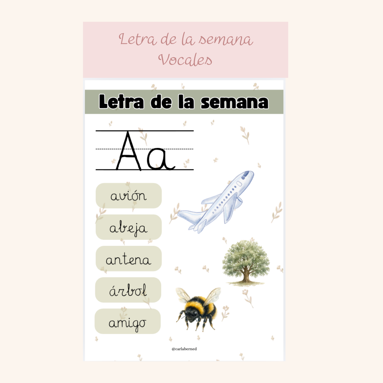 Letra de la semana - vocales