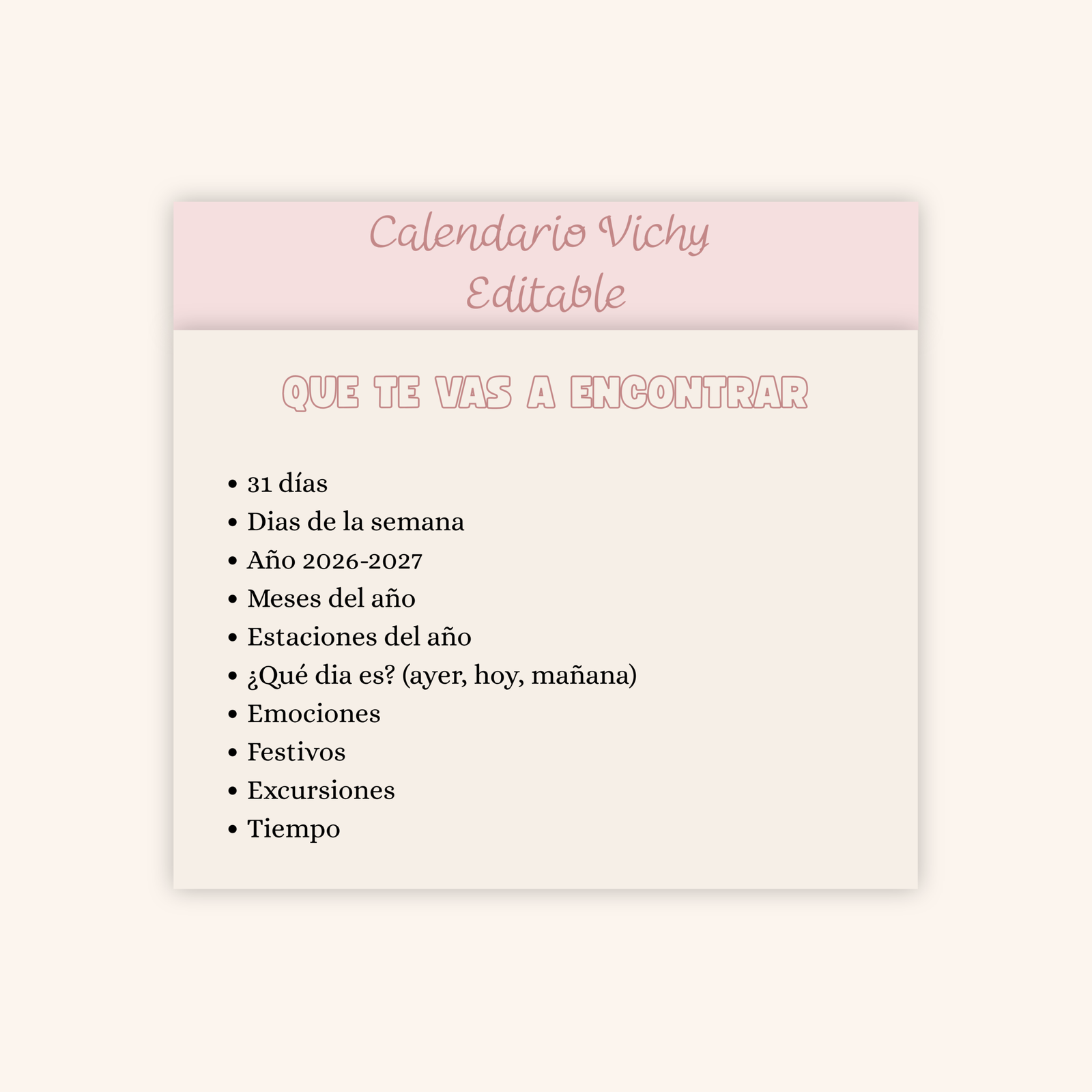 Calendario Colección Vichy Nature - Imagen 6