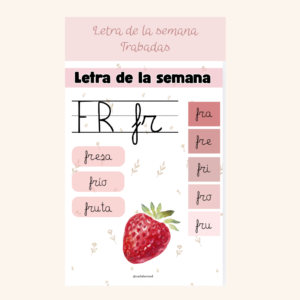 Letra de la semana - trabadas