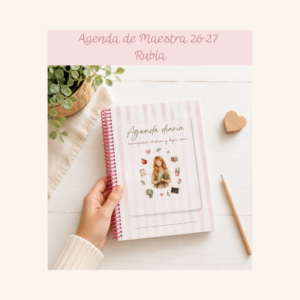 Agenda Diaria Rubia Curso 2026-2027