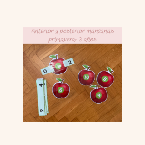 Numeros vecinos manzanas - primavera