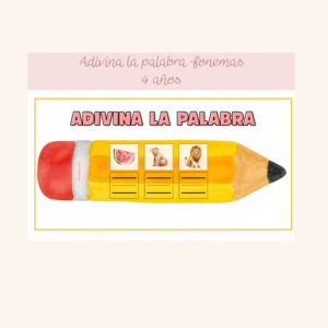 Adivina la palabra - 4 años