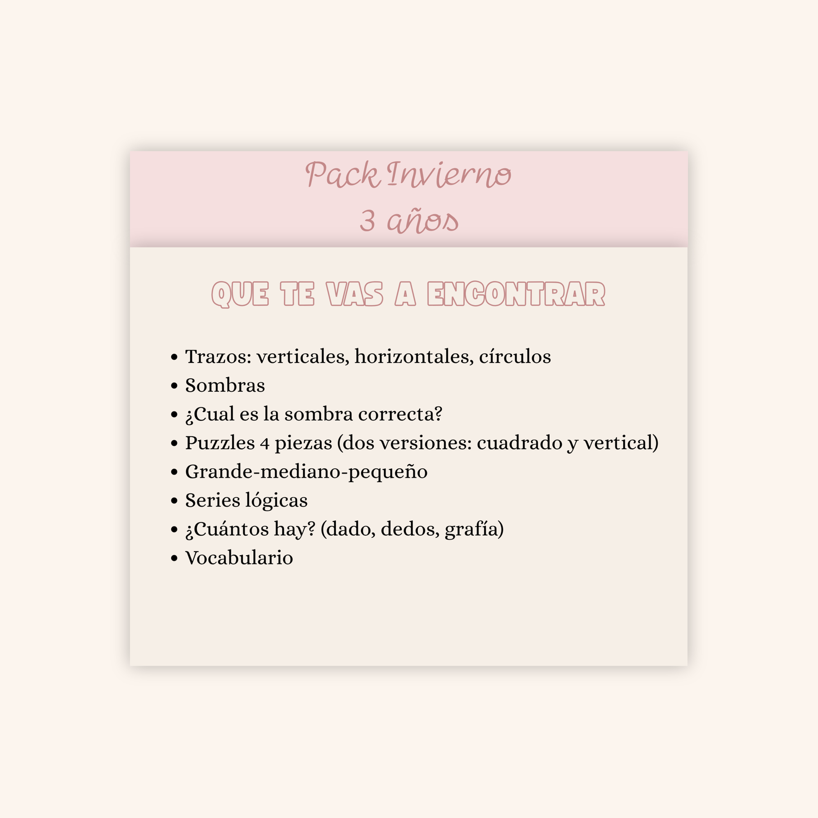 Pack Invierno 3 años - Imagen 2
