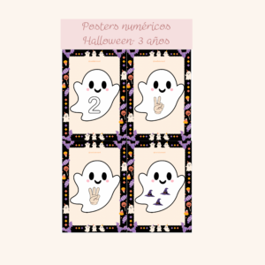 Pósters numéricos Fantasmas Halloween