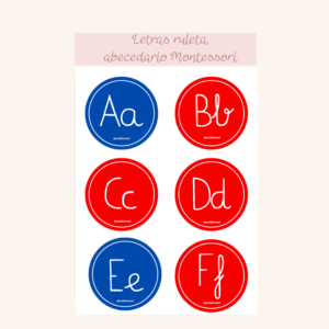 Ruleta abecedario - Estilo Montessori