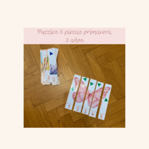 Puzzles 5 piezas primavera