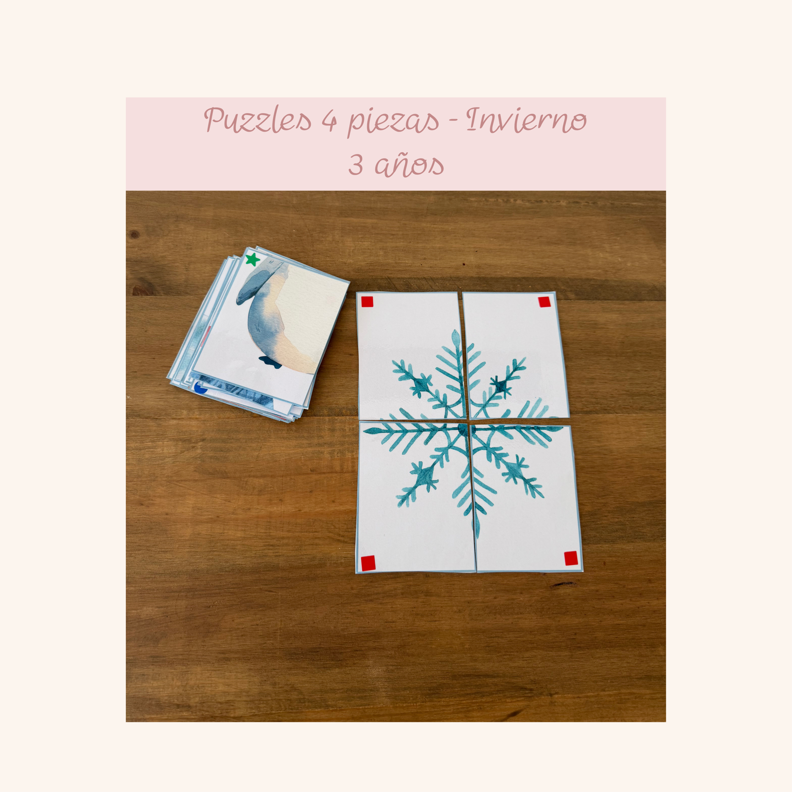 Puzzles invierno: vertical y cuadrado - Imagen 2