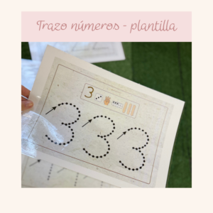 Trazo números - plantillas