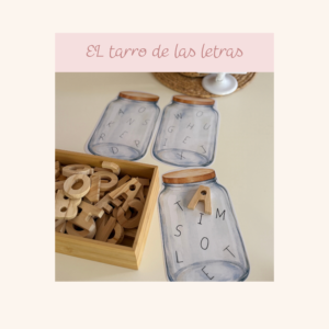 El tarro de las letras · Juego manipulativo